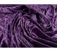 Panné Tissu en velours écrasé pour robe au mètre Uni Violet