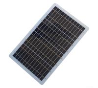 Panneau 10W Silicium Résistant Intempéries Panneau 10W Silicium | Silicium polycristallin, conversion élevée, pour idéal jardin, terrasse, garage, éclairage nocturne