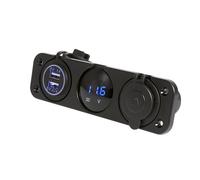 panneau 3 trous, prise de chargeur USB double, panneau de prise de chargeur, panneau de prise de chargeur Voltmètre, prise de chargeur USB double
