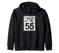 Panneau « 55 Speed Limit » « I Made It to 55th Birthday » Sweat à Capuche