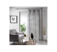 Douceur d'Intérieur Panneau à anneaux Milza Voile tissé 140 x 240 cm Anthracite