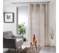 Panneau a anneaux 140 x 240 cm voile tisse milza Beige Beige G