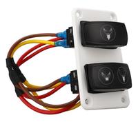 Panneau à Bascule à 3 Voies for Interrupteur de Commande de Toilettes Marines, système de Chasse d'eau for Bateau et Yacht, DC12V 24V RV
