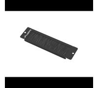Panneau à brosse Lanberg AK-1104-B Noir 1U 25.4cm (10") pour rack réseau, largeur 45mm, profondeur 170mm, poids 90g