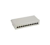 Panneau à connexions Cat. 6, 12x, Desktop, beige, RAL7035