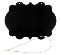 Panneau à Craie Double Face en Bois, Décor Mural Rustique Noir | Réversible Corde de Jute, Surface Réutilisable, à Suspendre Légère pour Fenêtres, Crochets, Mariages et Événements