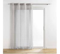 Panneau à œillets - Sunline - 140x240 cm - Gris - Fils métallisés anthracite/or