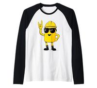 Panneau à Main avec Inscription « Worker » - Jaune Manche Raglan