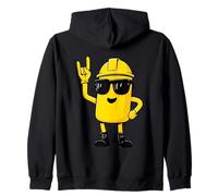 Panneau à Main avec Inscription « Worker » - Jaune Sweat à Capuche