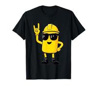 Panneau à Main avec Inscription « Worker » - Jaune T-Shirt