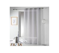 Panneau a oeillets 140 x 240 cm etamine crash telma Gris Douceur d'Intérieur Gris