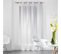 Douceur d'Intérieur Panneau à œillets Dandy Voile fils coupés 140 x 240 cm Blanc