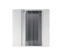 Panneau a oeillets 140 x 240 cm voile imprime metallise orion Anthracite