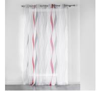 Douceur d'Intérieur – Panneau à œillets Voile imprimé Transfert Ondulys 140 x 240 cm Rouge