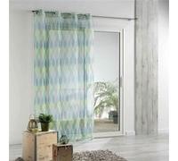 Panneau a oeillets 140 x 240 cm voile imprime transfert winter green Blanc Douceur d'Intérieur Blanc G