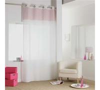 Panneau a oeillets 140 x 240 cm voile sable imprime argent minnie Rose
