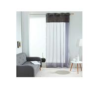 Panneau a oeillets 140 x 240 cm voile sable+top coral valentina Gris