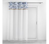 Voilage oeillets 140 x 240 cm voile sablé Amazonia Bleu Douceur d'Intérieur bleu G