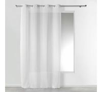 Panneau À Oeillets - 140 X 260 Cm - Voile Sablé - Fils Chenille - Linahe - Blanc - Livraison Gratuite