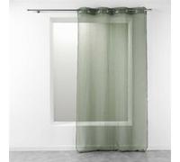 Panneau a oeillets 140 x 280 cm etamine crash telma Kaki Douceur d'Intérieur Vert G