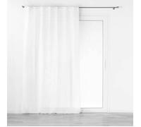 PANNEAU A PASSANTS CACHÉS 140 x 240 CM EFFET LIN TISSÉ HALTONA BLANC