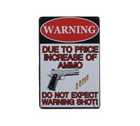 Panneau à texte - Do not expect warning - Plaque murale vintage - Décoration - Tableau publicitaire - Mancave - Panneau texte en métal - Plaque murale en métal - Plaque décorative - Plaque murale -