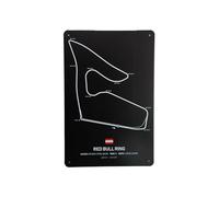 Panneau à texte - Red Bulls Ring - Plaque murale vintage - Décoration Formule 1 - Tableau publicitaire - Mancave - Panneau texte en métal - Plaque murale en métal - Décoration Barbeceau - Panneau