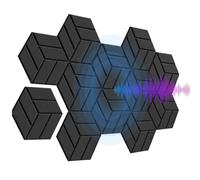 Panneau Absorbant Acoustique,Panneaux Murs Anti-Bruit Acoustiques Autocollants - Panneau Isolation Phonique Multifonction pour Studio Chambre Salon Salle de Bain