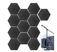 Panneau absorbant le son | Panneaux muraux auto-adhésifs | Panneau d'insonorisation haute densité pour salle de jeux, étude, salle de cinéma à la maison