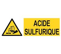 Panneau acide sulfurique en aluminium/dibond : dimensions : 300x100mm épaisseur : 3 mm