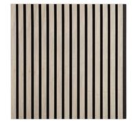 Panneau acoustique 60x60 cm Bois Gris mural Isolation Studio 1 piece Homestyle4u