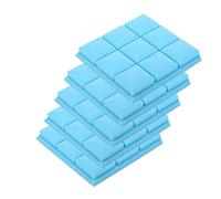 Panneau acoustique Mousse acoustique de Studio 25x25x5cm, éponge protection insonorisante, panneau traitement d'absorption insonorisé, bandes d'étanchéité pour studio d'enregistrement(Blue)