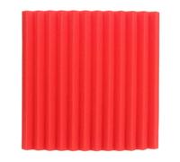 Panneau Acoustique Mousse d'insonorisation noire/rouge 30 x 30 cm, carreaux à cale insonorisants, éponge anti-bruit, mousses acoustiques adaptées au Studio sonore(Red)