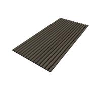 Panneau acoustique mural d'intérieur 60x120 cm en MDF sur feutre polyester, décor chêne fumé, 0,72 m2 (SATAKUPANSOT612)