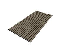 Panneau acoustique mural d'intérieur 60x120 cm en MDF sur feutre polyester, décor noyer, 0,72 m2 (SATAKUPANWAT612)