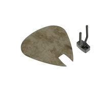 Panneau acoustique mural en forme de médiator | Support décoratif insonorisant pour guitare électrique | Compatible Fender, Gibson, Ibanez, PRS | Couleur : [Beige | PICK-Small (230×270mm)]