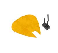 Panneau acoustique mural en forme de médiator | Support décoratif insonorisant pour guitare électrique | Compatible Fender, Gibson, Ibanez, PRS | Couleur : [Jaune | PICK-Small (230×270mm)]