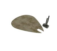 Panneau acoustique mural en forme de médiator | Support décoratif insonorisant pour guitare électrique | Compatible Fender, Gibson, Ibanez, PRS | Couleur : [Beige | PICK-Large (315×375mm)]