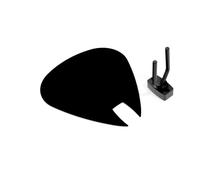 Panneau acoustique mural en forme de médiator | Support décoratif insonorisant pour guitare électrique | Compatible Fender, Gibson, Ibanez, PRS | Couleur : [Noir | PICK-Small (230×270mm)]
