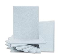 Panneau Acoustique Panneaux acoustiques carrés | Panneau décoratif auto-adhésif 6 pièces for l'isolation phonique intérieure(33 Smoky Grey,1cm)
