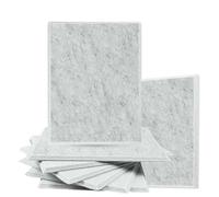 Panneau Acoustique Panneaux acoustiques carrés | Panneau décoratif auto-adhésif 6 pièces for l'isolation phonique intérieure(04 Silver Grey,1.2cm)