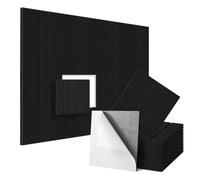 Panneau Acoustique Panneaux acoustiques carrés | Panneaux en forme de brique for le traitement acoustique intérieur de réduction du bruit(Strip Black)