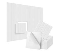 Panneau Acoustique Panneaux acoustiques carrés | Panneaux en forme de brique for le traitement acoustique intérieur de réduction du bruit(Strip White)