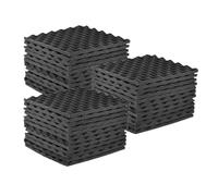 Panneau Acoustique Panneaux de mousse acoustique de Studio, 30x30cm, 24/36 paquets, mousse d'isolation phonique, adaptée aux studios d'enregistrement, salles de contrôle, cabine vocale(36 PCS)