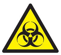 Panneau adhésif DANGER, RISQUE BIOLOGIQUE 100X100X100MM TALIAPLAST - 729950