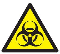 Panneau adhésif DANGER, RISQUE BIOLOGIQUE 300X300X300MM TALIAPLAST - 729305
