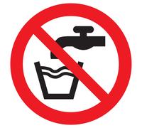 Panneau adhésif EAU NON POTABLE Ø180MM TALIAPLAST - 727258