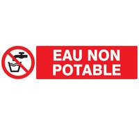 Panneau adhésif EAU NON POTABLE 200X52MM TALIAPLAST - 720214