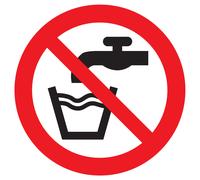 Panneau adhésif EAU NON POTABLE Ø420MM TALIAPLAST - 723258