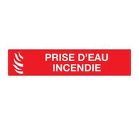 PANNEAU ADHESIF PRISE D'EAU INCENDIE 330X75MM TALIAPLAST - 725113